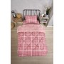 ETE HOMETEX TEK KİŞİLİK LÜX WELSOFT YORGAN SETİ SAFİR PUDRA 155X215CM 8696474231934